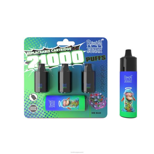 RandM Online Shop - RandM Sunax 21000 ilmavirran säätökotelo vaihdettava vape laite 1kpl 020X2270 sekoitettuja marjoja