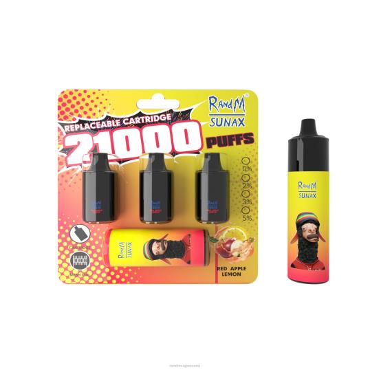 RandM Vapes - RandM Sunax 21000 ilmavirran säätökotelo vaihdettava vape laite 1kpl 020X2267 mansikka munkki