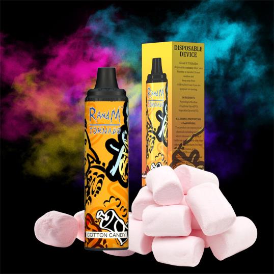 RandM Online Shop - RandM Tornado 6000 ilmavirran säätö vape pod laite 1kpl 020X2279 punainen omena sitruuna