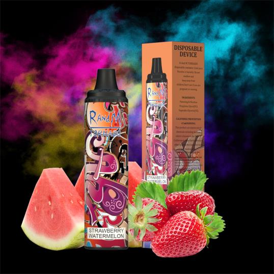 RandM Online Shop - RandM Tornado 6000 ilmavirran säätö vape pod laite 1kpl 020X2279 punainen omena sitruuna