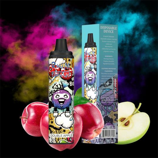 RandM Online Shop - RandM Tornado 6000 ilmavirran säätö vape pod laite 1kpl 020X2279 punainen omena sitruuna