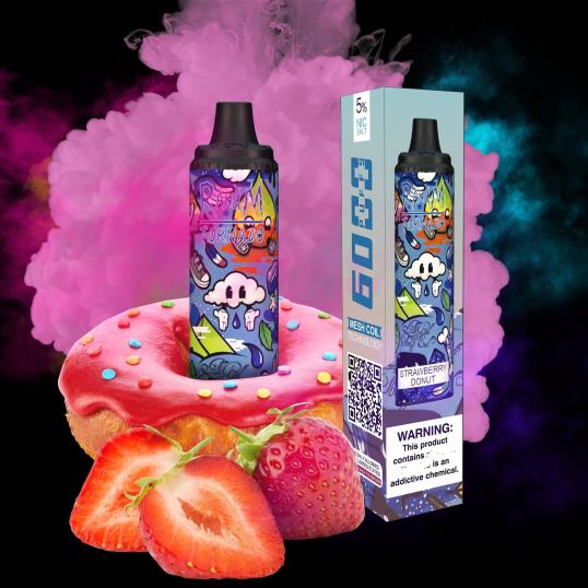 RandM Online Shop - RandM Tornado 6000 ilmavirran säätö vape pod laite 1kpl 020X2297 banaani vaniljajäätelöä