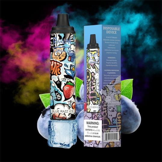 RandM Online Shop - RandM Tornado 6000 ilmavirran säätö vape pod laite 1kpl 020X2297 banaani vaniljajäätelöä