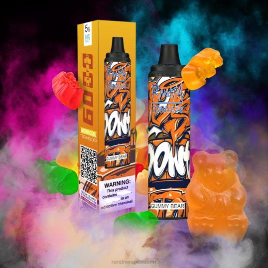 RandM Vape Flavors - RandM Tornado 6000 ilmavirran säätö vape pod laite 1kpl 020X2287 appelsiinilimonaadi