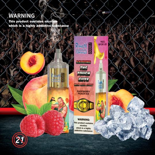 RandM Online Shop - RandM Tornado 10000 ilmavirran säätövape laite 1kpl 020X2117 mango passionhedelmä