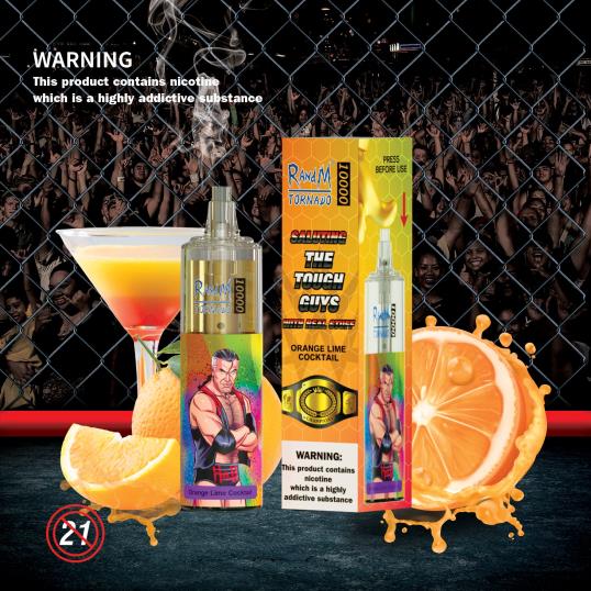 RandM Online Shop - RandM Tornado 10000 ilmavirran säätövape laite 1kpl 020X2117 mango passionhedelmä