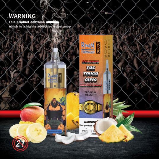 RandM Online Shop - RandM Tornado 10000 ilmavirran säätövape laite 1kpl 020X2117 mango passionhedelmä