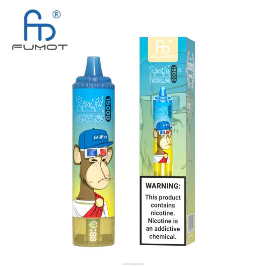 RandM Online Shop - Fumot RandM Tornado 15000 vape-laite akulla ja ejuice-näytöllä versio 1 020X218 persikkajäätä