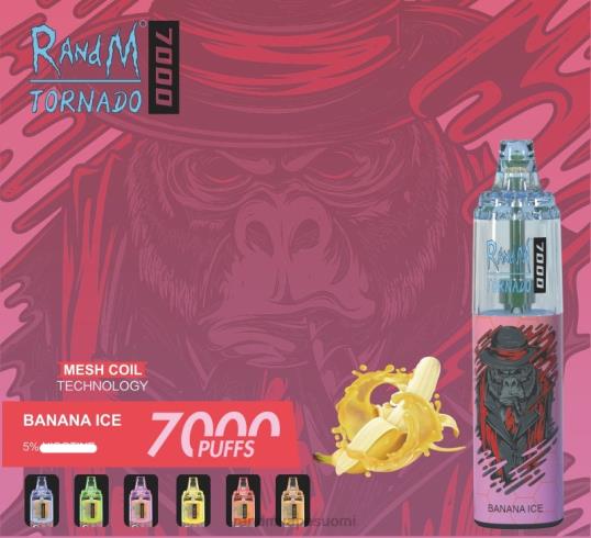 RandM Maut - RandM Tornado 7000 ilmavirtaa säätelevä vape-laite 1kpl 020X2169 mustikka jäällä