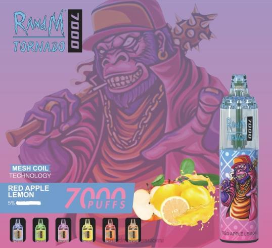 RandM Online Shop - RandM Tornado 7000 ilmavirtaa säätelevä vape-laite 1kpl 020X2171 persikkajäätä