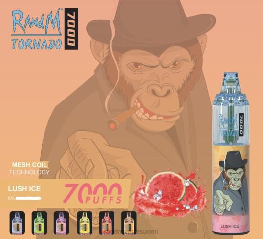 RandM Online Shop - RandM Tornado 7000 ilmavirtaa säätelevä vape-laite 1kpl 020X2171 persikkajäätä