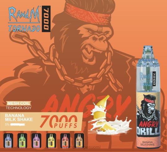 RandM Online Shop - RandM Tornado 7000 ilmavirtaa säätelevä vape-laite 1kpl 020X2171 persikkajäätä