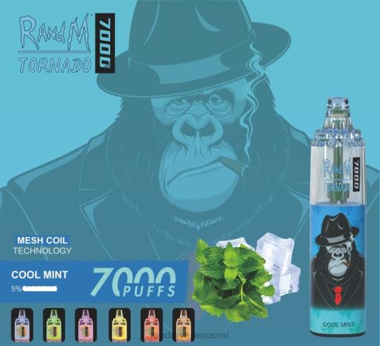 RandM Online Shop - RandM Tornado 7000 ilmavirtaa säätelevä vape-laite 1kpl 020X2171 persikkajäätä