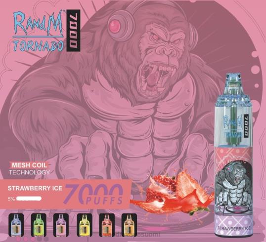 RandM Online Shop - RandM Tornado 7000 ilmavirtaa säätelevä vape-laite 1kpl 020X2171 persikkajäätä