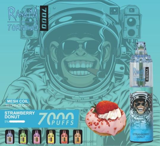 RandM Online Shop - RandM Tornado 7000 ilmavirtaa säätelevä vape-laite 1kpl 020X2171 persikkajäätä