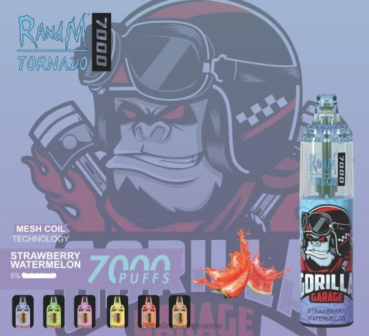 RandM Online Shop - RandM Tornado 7000 ilmavirtaa säätelevä vape-laite 1kpl 020X2171 persikkajäätä