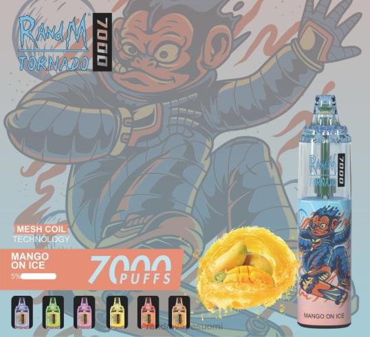 RandM Online Shop - RandM Tornado 7000 ilmavirtaa säätelevä vape-laite 1kpl 020X2180 ananas jäätä