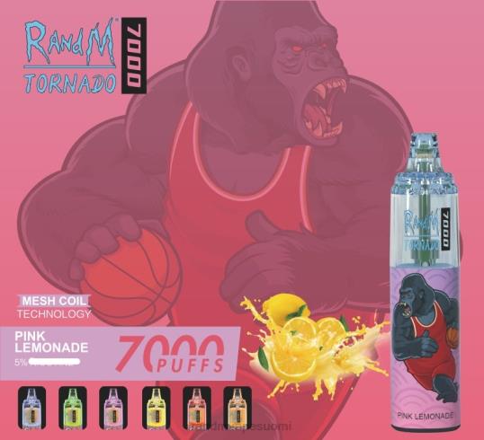 RandM Online Shop - RandM Tornado 7000 ilmavirtaa säätelevä vape-laite 1kpl 020X2180 ananas jäätä