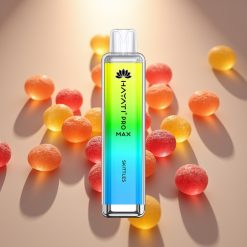 Hayati Pro Max 4000 Puffs Disposable Vape Skittles - 1400mAh Akku, 2%/5% Nikotiinia, Kristallin ulkonäkö