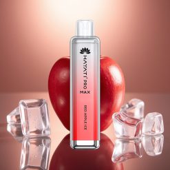 Hayati Pro Max 4000 Puffs Käytettävä Vape Punainen Omena Jää & Tehokas 1400mAh Akku