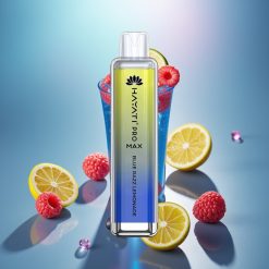 Hayati Pro Max 4000 Puffs Käytettävä Vape Sininen Vadelma-Limonadi, 1400mAh, Ladattava