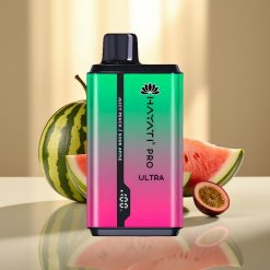 Hayati Pro Ultra 15000 Puffit Disposabeli Vape Vesimeloni-Kiivi-Passionhedelmä, 850mAh, 2×12ml