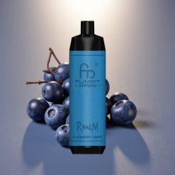 RandM Fumot Shisha 10000 Puffia Disposable Vape Mustikka Viinirypäle, 18ml, 850mAh