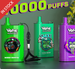 RandM Maut - RandM Vome Monster 10000 ilmavirran säätö vape pod laite 1kpl 020X2277 rehevä jää