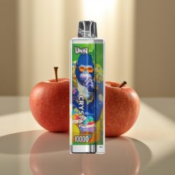 UWIN Crystal 10000 Puffs Kertakäyttöhöyrystin Kaksi Omenaa – 18ml, 0,8 Ohm