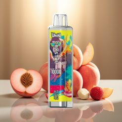 UWIN Crystal 10000 Puffs Persikka-Marja 18ml RGB-valot